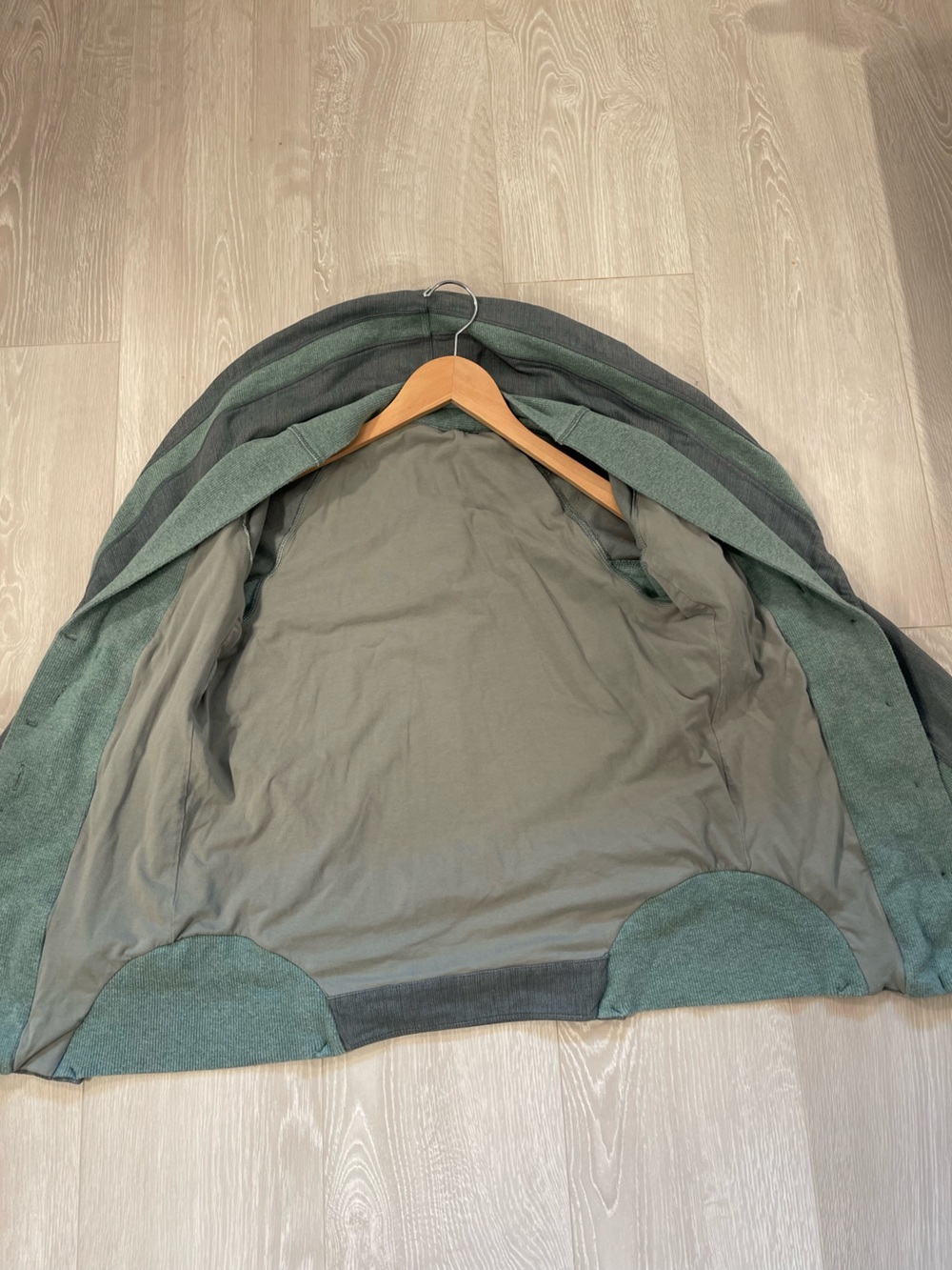 Lululemon To Class Jacket Burlap Texture Deep Shore Earl Grey Green size 6 - Picture 13 of 16